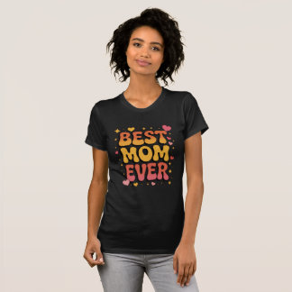 Best Mama Ever Boho Floral T-Shirt