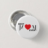 Best MAMA Ever Button - Ein Button der Liebe für M (Vorne & Hinten)