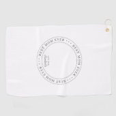 Best Mama Ever Classic Simple Foto Golfhandtuch (Horizontal)