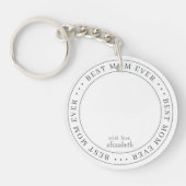 Best Mama Ever Classic Simple Foto Schlüsselanhänger (Vorderseite)