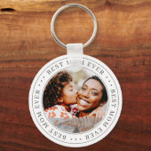 Best Mama Ever Classic Simple Foto Schlüsselanhänger (Vorderseite)