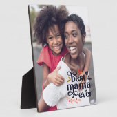 Best Mama Ever Custom Foto Fotoplatte (Seite)