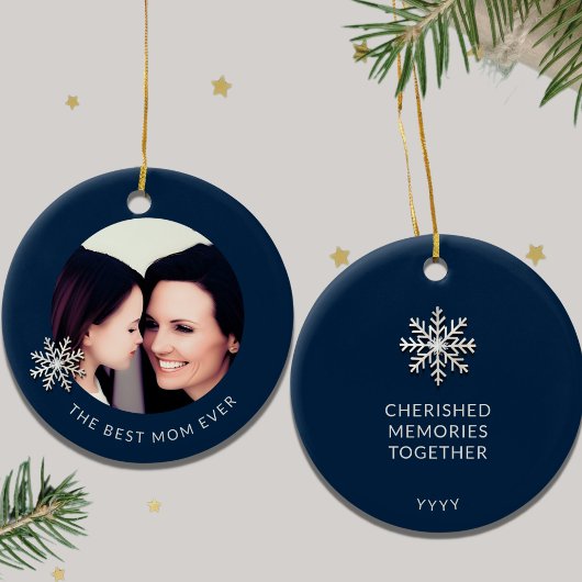 Best Mama Ever Foto Ornament