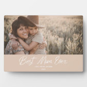 Best Mama Ever Foto Plaque Fotoplatte (Vorderseite)