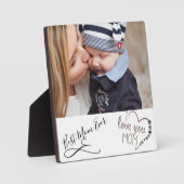 Best Mama Ever Foto Plaza mit Easel Fotoplatte (Vorderseite)