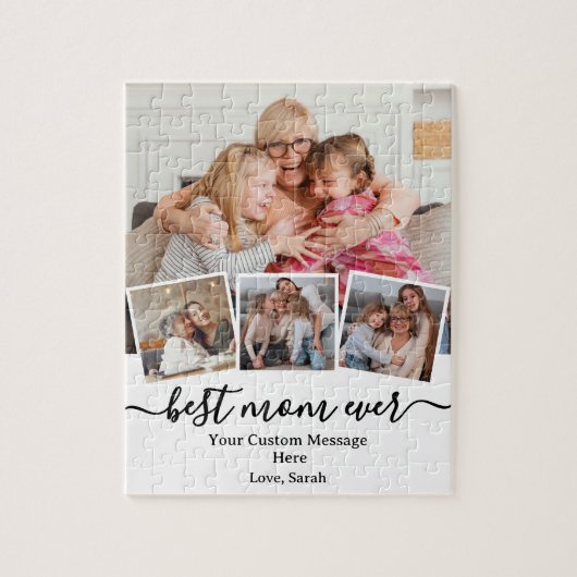 "Best Mama Ever"-Geschenk mit benutzerdefinierten Puzzle (Vertikal)