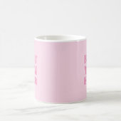 Best Mama Ever light pink moderne Typografie Chic Kaffeetasse (Mittel)