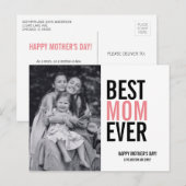 Best Mama Ever Mother Day Foto Postkarte (Vorne/Hinten)