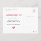 Best Mama Ever Mother Day Foto Postkarte (Rückseite)