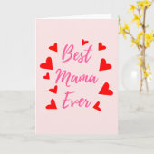 Best Mama Ever - Muttertagskarte Karte (Gelbe Blume)
