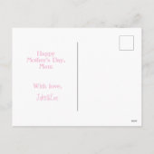 Best Mama Ever Personalisiert Heart Foto Postkarte (Rückseite)