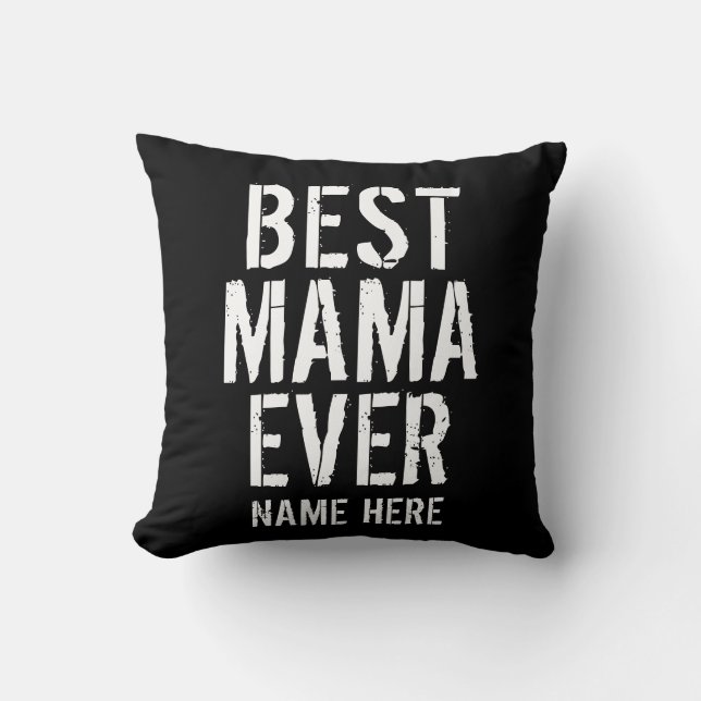 BEST MAMA EVER TYPOGRAPHIE KISSEN (Vorderseite)