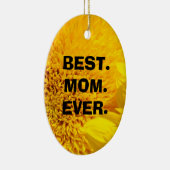 BEST MAMA EVER Ziergeschenke Sonnenblumen Liebe Keramikornament (Rechts)