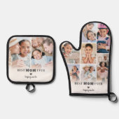 Best Mama Foto Ofenhandschuh & Topflappen-Set (Vorderseite)