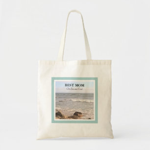 Best Mama Foto Wavy Atlantic Ocean Blue Sky Tragetasche