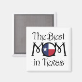 BEST-Mama in Texas Magnet (Vorderseite/Rückseite)