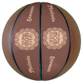 BEST MAMA individuelle Name & Farbbasketball Basketball (Vertikal)