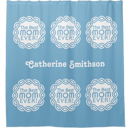BEST MAMA individuelle Name & Farbduschvorhang Duschvorhang (Vorderseite)
