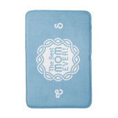 BEST MAMA individuelle Name & Monogramm Badmatten Badematte (Vorderseite Vertikal)