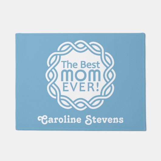 BEST MAMA individuelle Name- und Farbtür-Matten Fußmatte (Vorderseite)