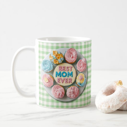 BEST-MAMA JE Cupcake Tasse Design (Mit Donut)