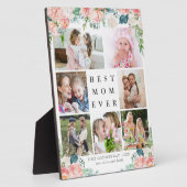 BEST MAMA JE Floral First Mütter Day Foto Fotoplatte (Seite)
