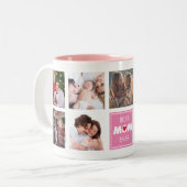 BEST MAMA je kundenspezifisches Foto Personalisier Zweifarbige Tasse (Vorderseite Links)
