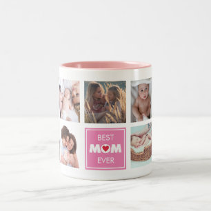 BEST MAMA je kundenspezifisches Foto Personalisier Zweifarbige Tasse