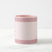 Best Mama je Rose Gold Glitzer Vorlage Tasse (Zentrum)