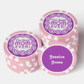 BEST MAMA kundenspezifische Monogramm-Poker-Chips Pokerchips (Stapel)