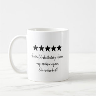 Best Mama Liebe 5 Star Review mit Foto Kaffeetasse