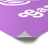 BEST-MAMA-Monogramm-Poster Poster (Ecke)