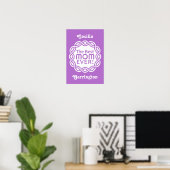 BEST-MAMA-Monogramm-Poster Poster (Heimbüro)