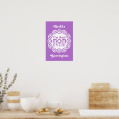 BEST-MAMA-Monogramm-Poster Poster (Küche)