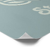 BEST-MAMA-Monogramm-Poster Poster (Ecke)