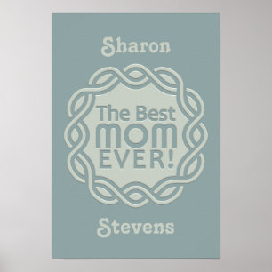 BEST-MAMA-Monogramm-Poster Poster