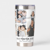 Best Mama Photo Collage Mother Thermobecher (Rückseite)