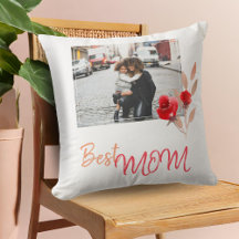 Best Mama Script Watercolor Blume Foto Floral