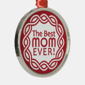 BEST MAMA SILBERNES ORNAMENT (Rechts)