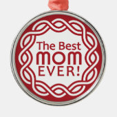 BEST MAMA SILBERNES ORNAMENT (Vorne)