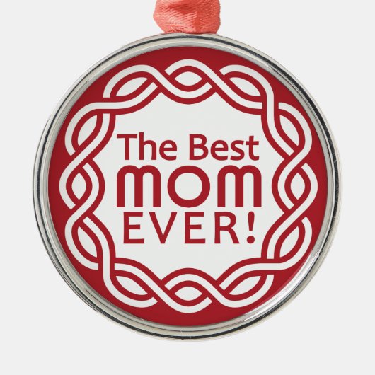 BEST MAMA SILBERNES ORNAMENT (Vorne)