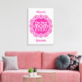 BEST-MAMA-Sonderausdruck für Monogramm Leinwanddruck (Insitu (Wohnzimmer))
