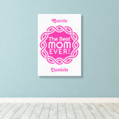 BEST-MAMA-Sonderausdruck für Monogramm Leinwanddruck (Insitu (Holzboden))