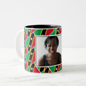 BEST MAMA ST KITTS Foto Zweifarbige Tasse (Vorderseite Links)