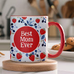 Best Mama Strawberry Pattern Foto Tasse<br><div class="desc">Beste Mama Strawberry Muster Persönliches Foto Geschenk: Gib Mama oder Oma das ultimative personalisierte Geschenk mit Foto und Charme! Diese bezaubernde Tasse, die mit einem süßen Beeren- und Erdbeermuster bestreut ist, lasse Ihnen, Ihre eigene persönliche Nachricht und ein Lieblings-Foto hinzuzufügen, um sie daran zu erinnern, dass sie wirklich das "Beste...</div>