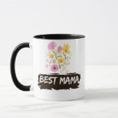 Best Mama Watercolour Flowers Coffee Mug Tasse (Links)