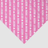 Best Mama White on Pink Tissue Paper Seidenpapier (Ausschnitt)
