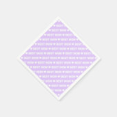 Best Mama White über Lilac Paper Napkin Serviette (Ecke)