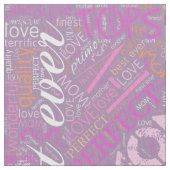 Best Mama Word Cloud ID262 Stoff (Nahaufnahme)