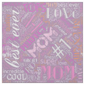 Best Mama Word Cloud ID262 Stoff (Muster)